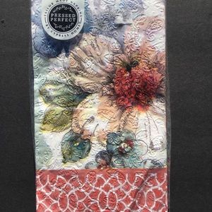 2 Packages Cypress Home Guest Napkins Paper Embossed Floral Party Crafts New